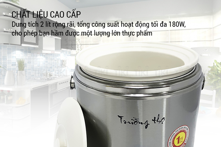 Nồi Hầm Trường Thọ K'sun BA-1386 (2.0L) - Hàng Chính Hãng