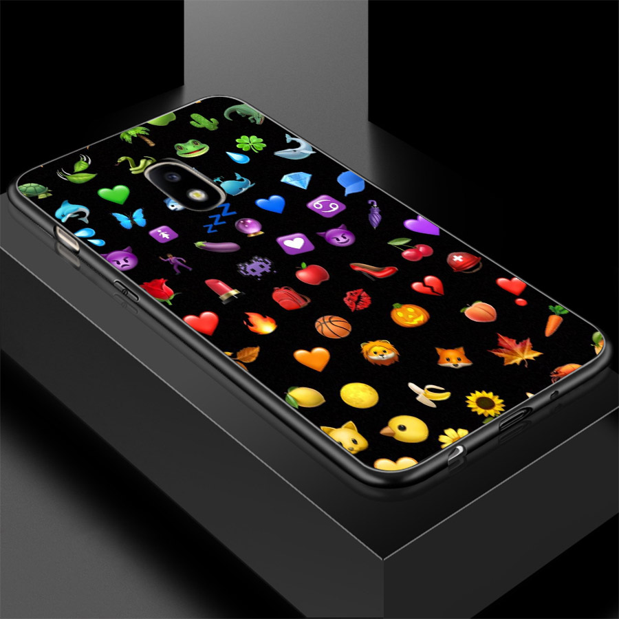 Ốp lưng cứng viền dẻo dành cho điện thoại Samsung Galaxy A7 2015 - emoji kute MS EMJKT035