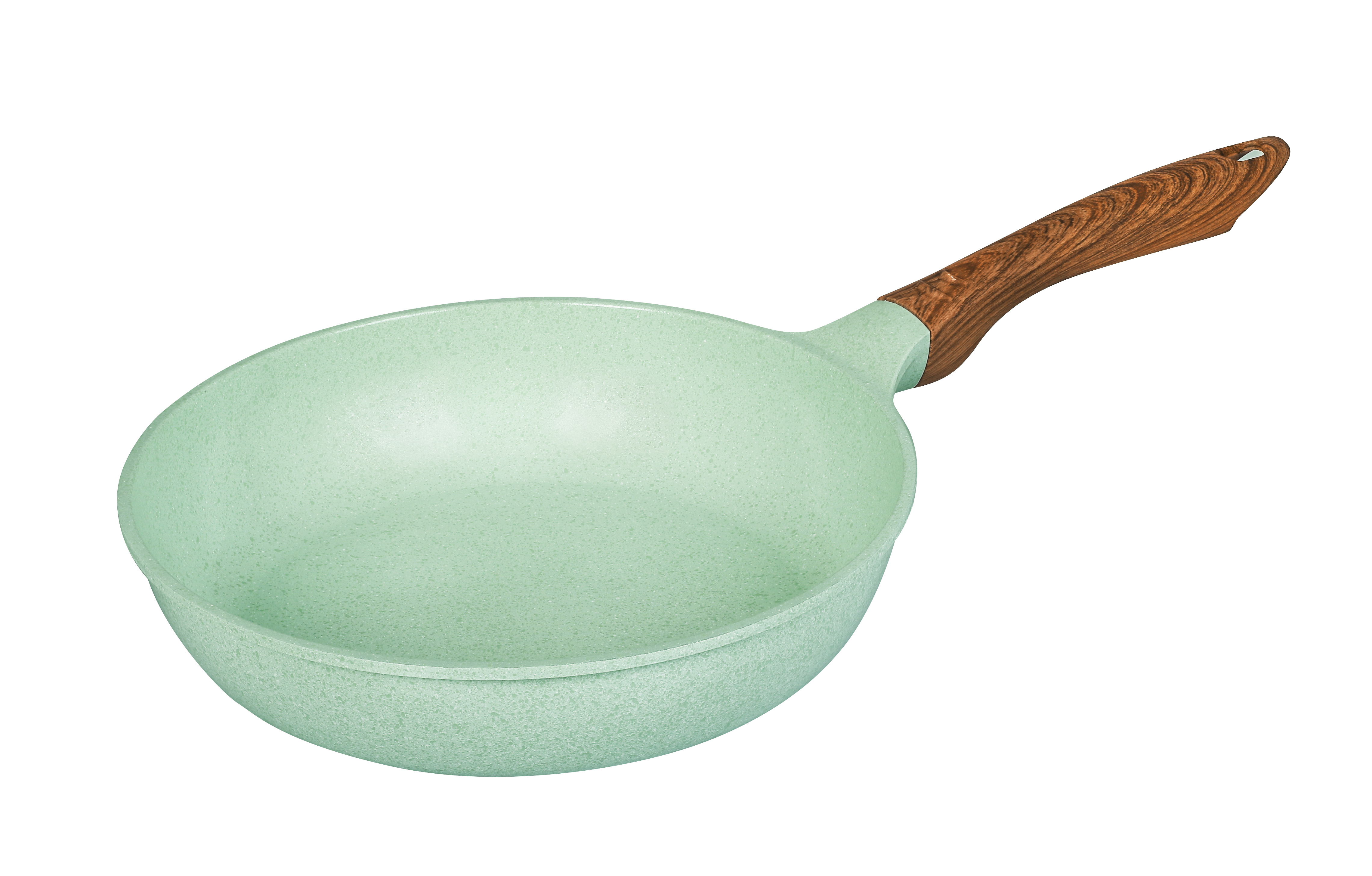 Chảo đúc đáy từ chống dính men đá ceramic xanh ngọc 28 cm Green Cook GCP06-28IH công nghệ Hàn Quốc - Hàng chính hãng