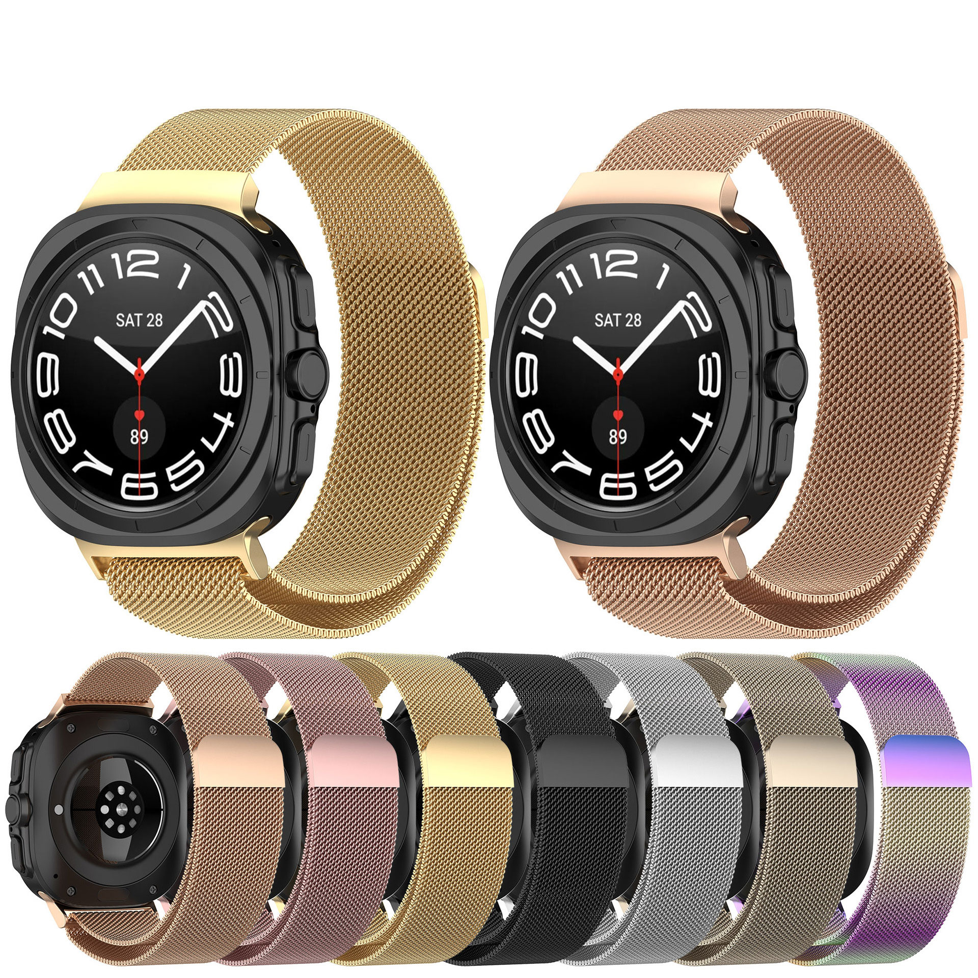 Dây đeo dành cho Samsung Watch Ultra/ Ultra 2025 - Thép, khóa nam châm (DTSU)
