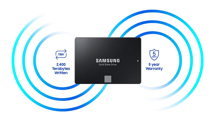 Ổ Cứng SSD Samsung 860 Evo MZ-76E1T0BW 1TB Sata III 2.5 inch - Hàng Nhập Khẩu