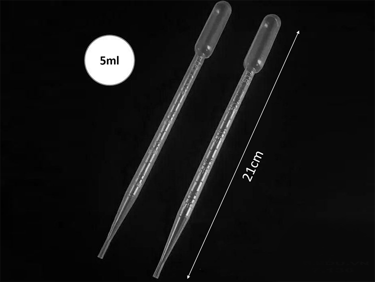 100 chiếc Pipet hút bằng nhựa PE tiệt trùng 5ml