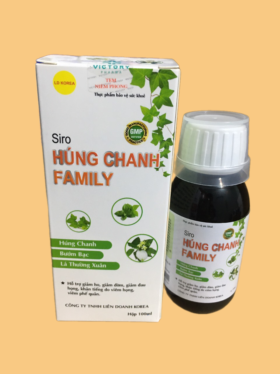 Siro ho Húng Chanh Family 100ml - cho bé, cho người lớn (hỗ trợ giảm ho, giảm đờm, giảm đau họng, khản tiếng; giúp tăng sức đề kháng)