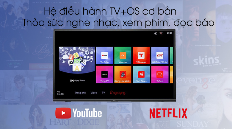 Smart TV TCL HD 32 inch L32S6300 Chính Hãng Giá Rẻ Vô Địch - 4.488.000 ₫ 10 tv tcl | hệ điều hành thân thiện