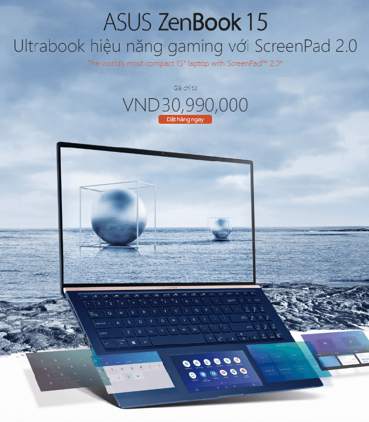 Laptop ASUS ZenBook UX534FTC-AA189T (Core i7-10510U/ 16GB LPDDR3 2133MHz/ 1TB SSD M.2 PCIE G3X4/ GTX 1650 4GB/ 15.6 FHD IPS/ Win10) - Hàng Chính Hãng