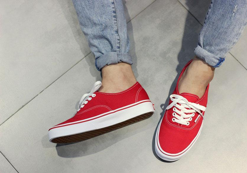 Giày Sneaker Unisex Authentic Vans VN000EE3RED - Red