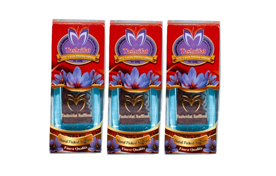 Combo 3 Lọ Nhụy hoa nghệ tây Tashrifat Saffron Premium loại Negin sợi to (1 Grams) 1