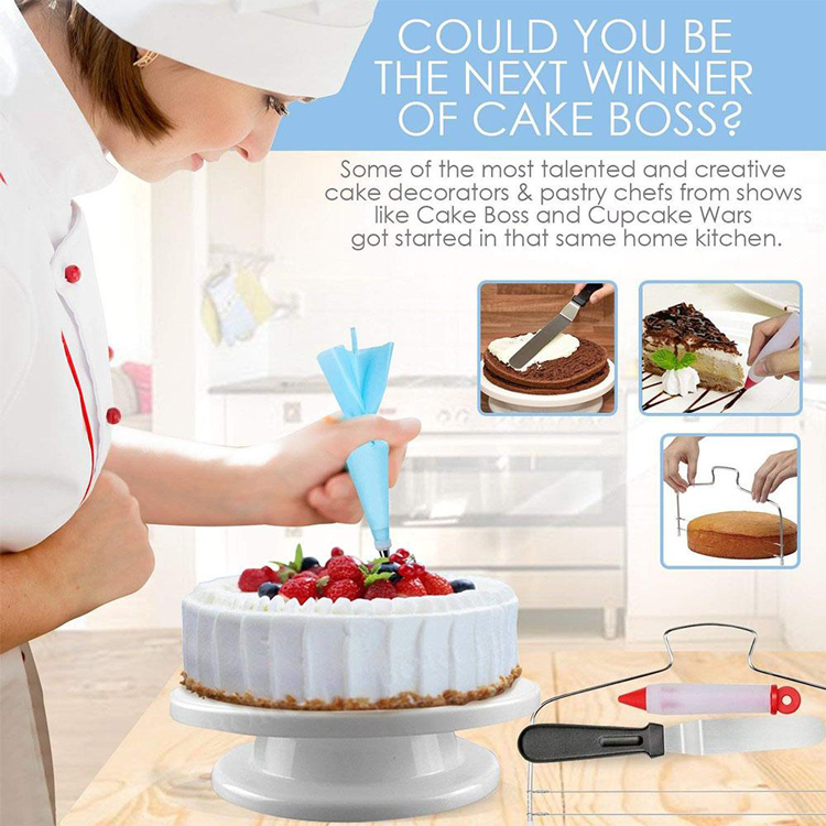 73Pcs/Set DIY Cake Turntable Baking Nozzles Tools Set for Decor