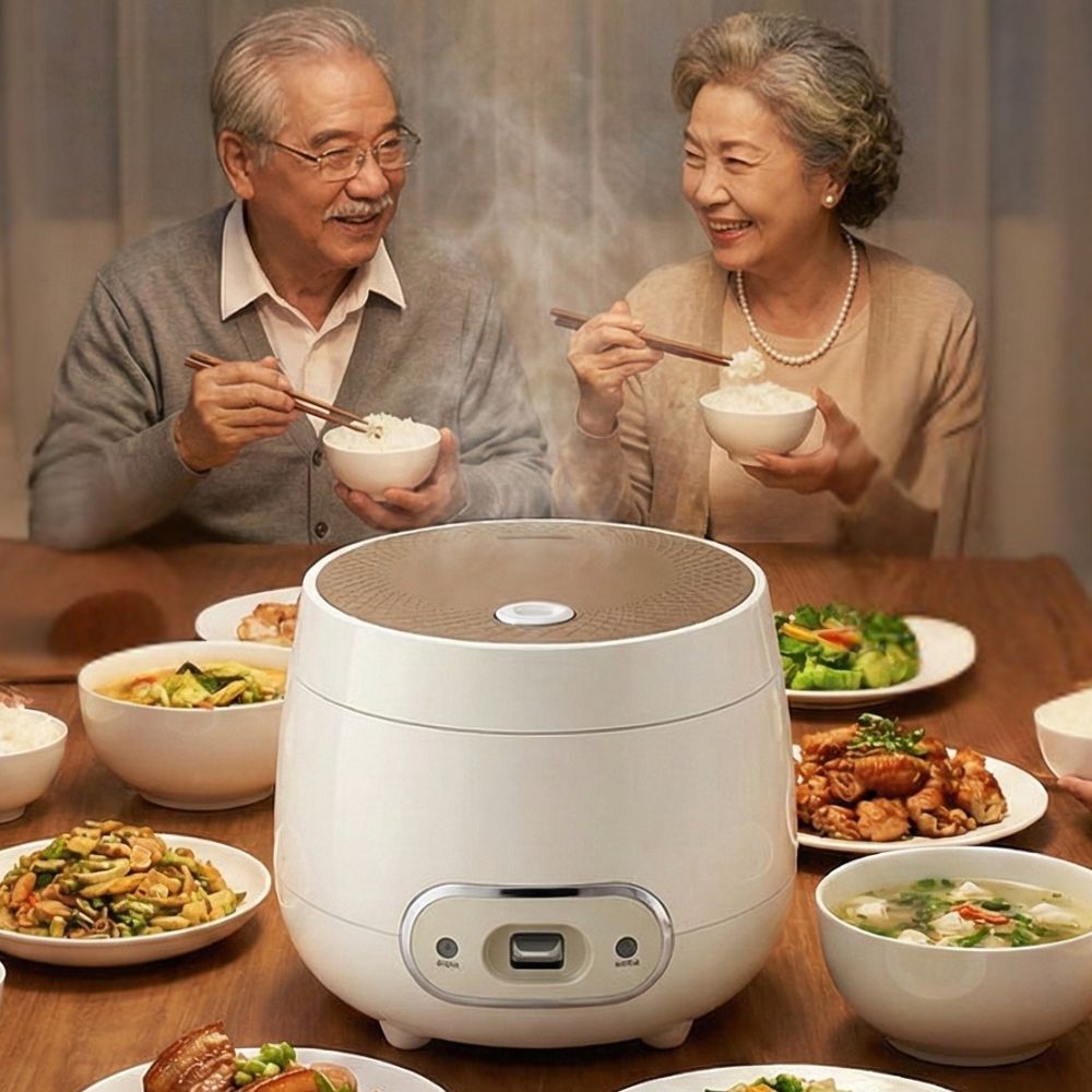 Nồi Cơm Điện Mishio MK233 size 0.8L nấu cơm ngon - Hàng chính hãng