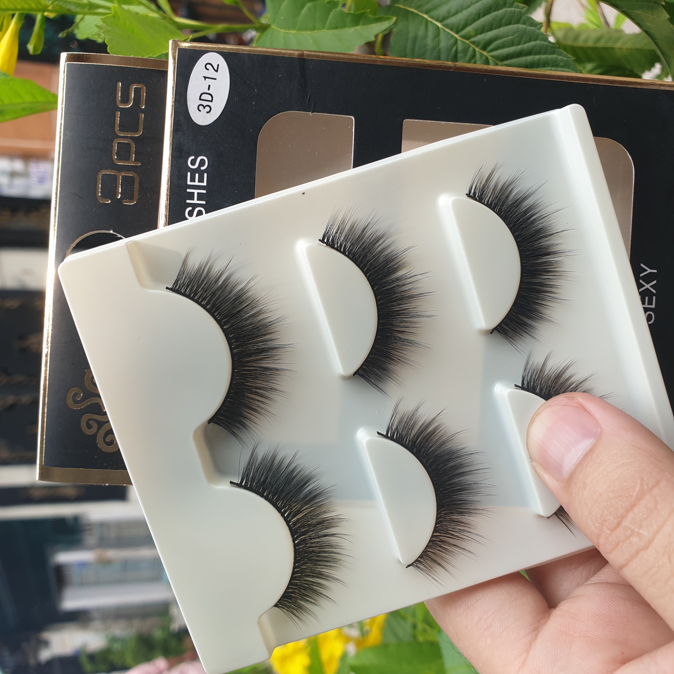 Lông mi giả lông chồn 3 Fashion Eyelashes 3 Faux-Cils 3D 1 bộ 3 cặp
