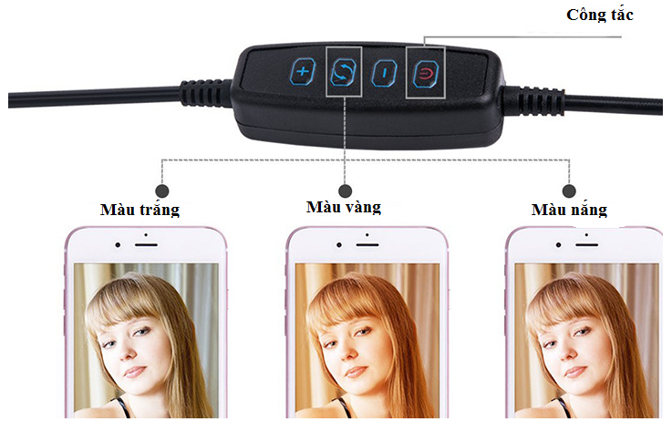 có 3 chế độ sáng