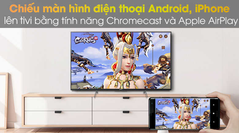 Smart Tivi Sony 55 inch 4K UHD KD-55X7000G - Hàng Chính Hãng