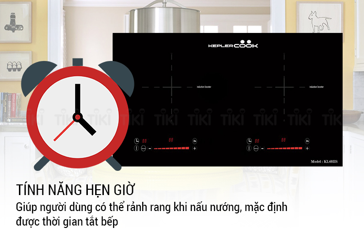 Bếp Âm Từ Đôi Kepler Cook KL68IIS (73cm - 4000W) - Hàng Chính Hãng