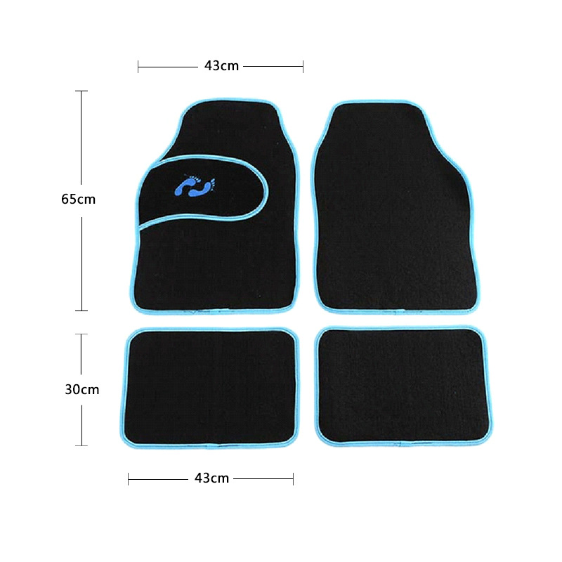Bộ 4 Tấm Thảm Lót Sàn Để Chân Trên ô tô, Xe Hơi Cao Cấp BY-237