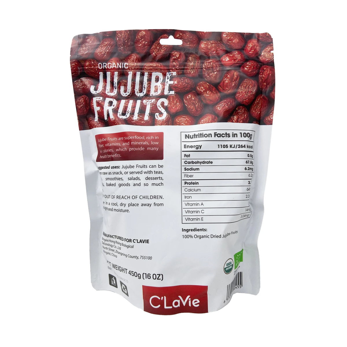 Táo đỏ hữu cơ cao cấp  AmaVie Foods 450g - Táo đỏ Ninh Hạ
