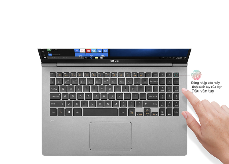 Laptop LG Gram 2018 15Z980-G AH55A5 Core i5-8250U/ Win10 (15.6 inches) – Hàng Chính Hãng - Silver