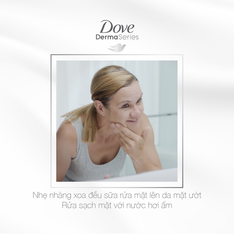 Sữa Rửa Mặt Dove Dermaseries Dry Skin Relief (250ml)