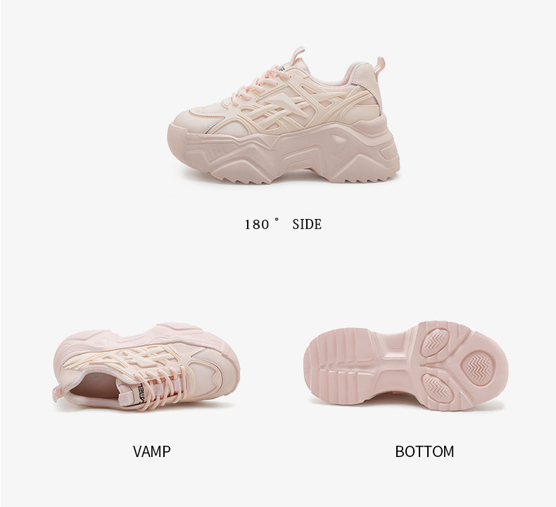 Giày thể thao chunky nữ CAMEL Giày sneaker A13289615 đế dày thoải mái cho nữ