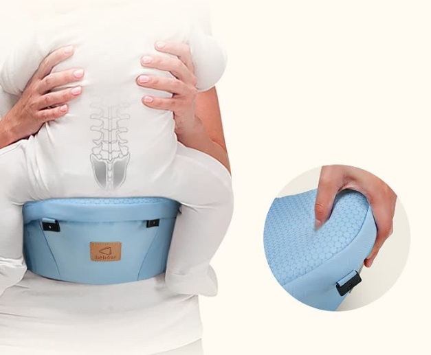 Hug bear baby strap upgrade 5 hole EPP waist stool TZ02 deep sea blue breathable