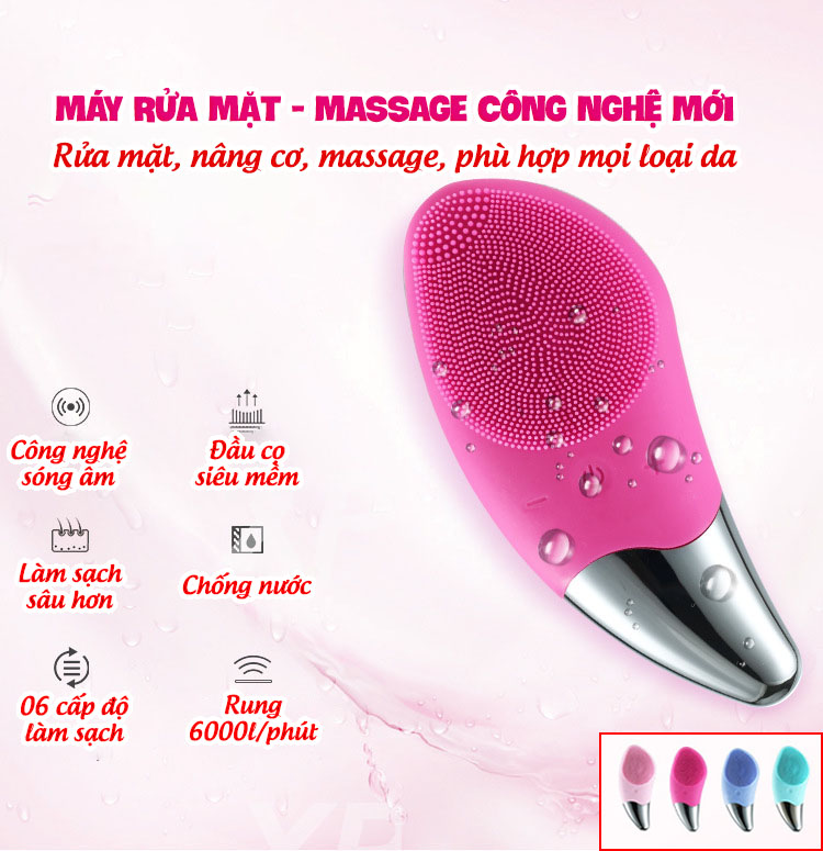 Máy rửa mặt công nghệ mới rửa mặt massage trẻ hóa Mianz Group