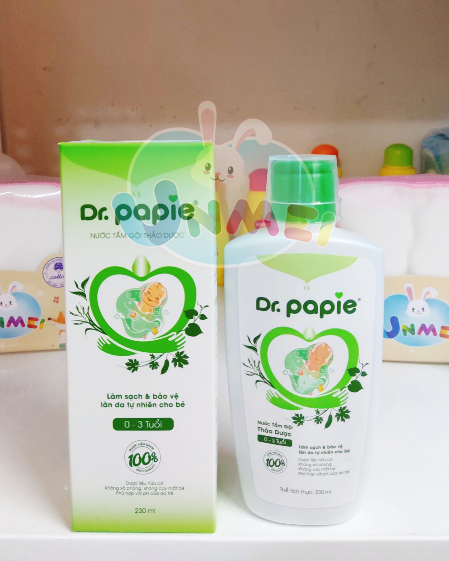 Nước Tắm Gội Thảo Dược Dr Papie