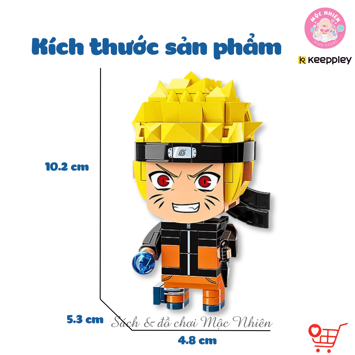 Đồ chơi lắp ráp xếp hình Keeppley - Nhân vật Naruto Sasuke Sakura Kakashi - Dành cho bé trai từ 6 tuổi