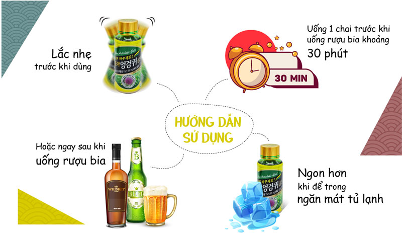 nước giải rượu choa hàn quốc