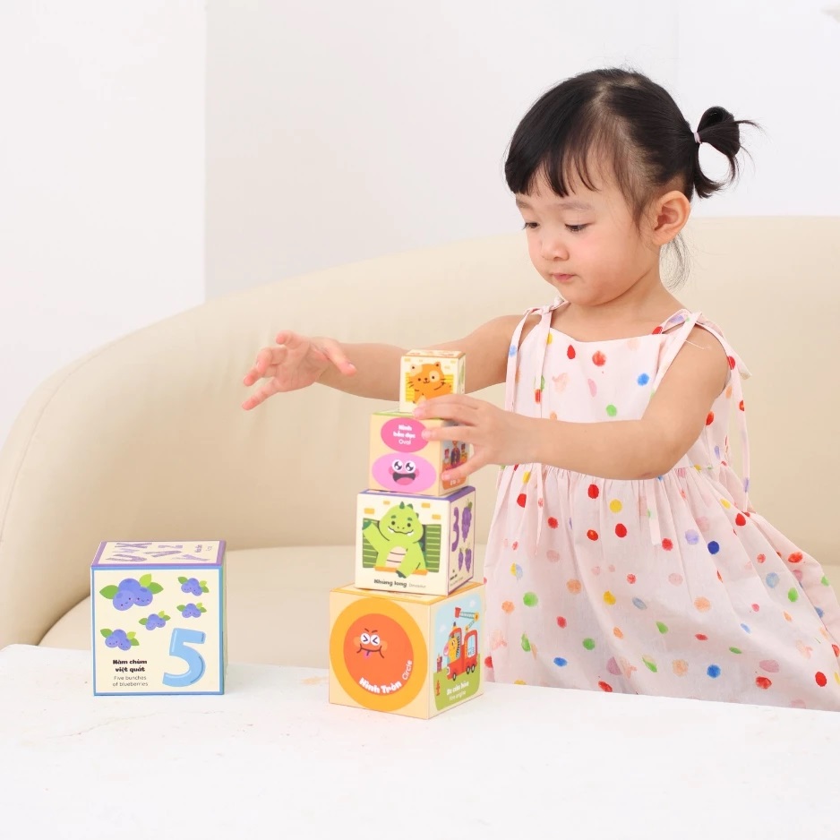 Đồ Chơi Giáo Dục Sớm Tháp Xếp Chồng Lala Stacky Box Cho Bé Từ 1 tuổi - Lalala Baby 