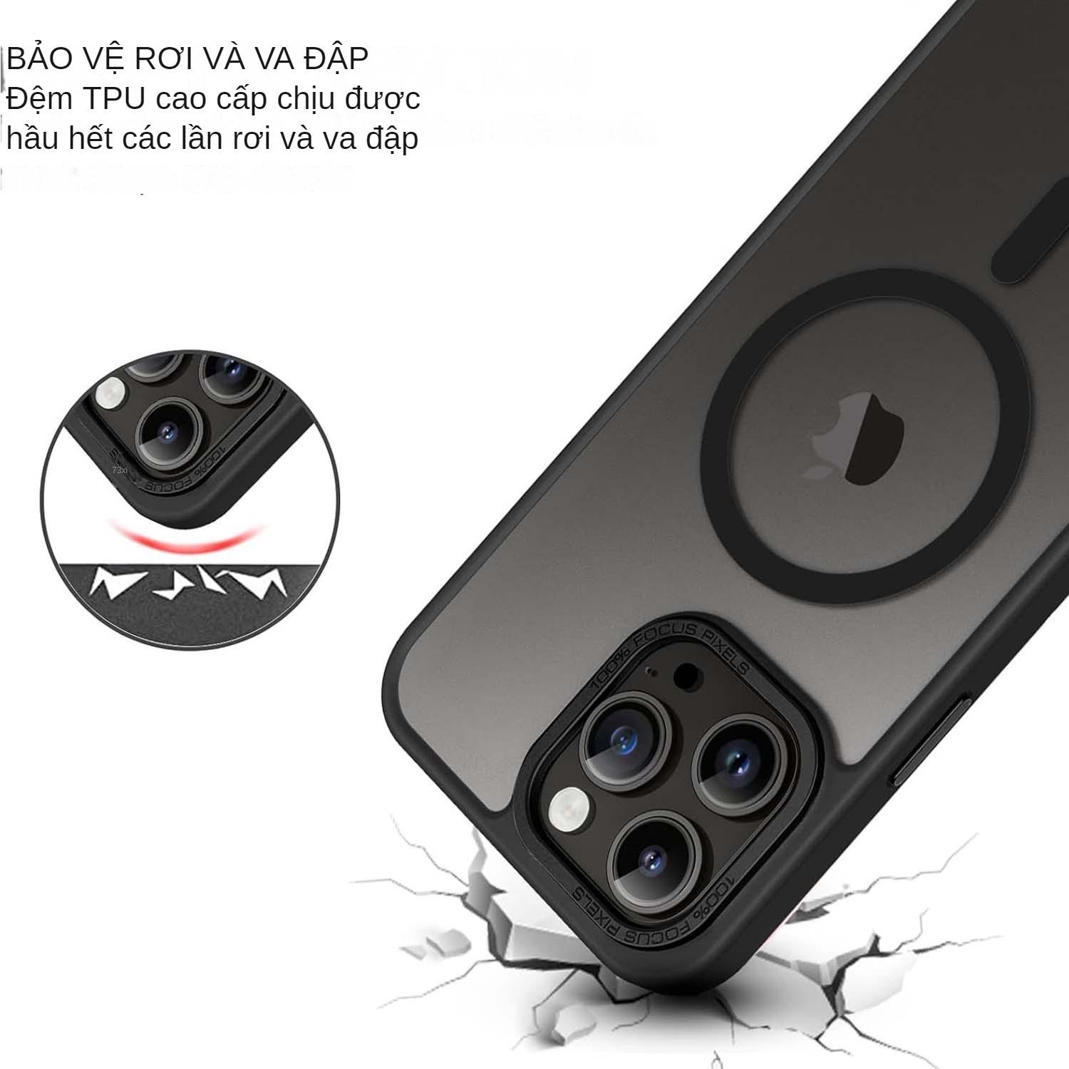 Ốp Lưng Cho iPhone 16 Pro Max | 16 Pro Likgus Gucase Chống Sốc, Chống Bám Vân Tay, Hỗ Trợ Sạc Từ Tính, Mặt Lưng Nhám Mờ Cao Cấp - Hàng Chính Hãng