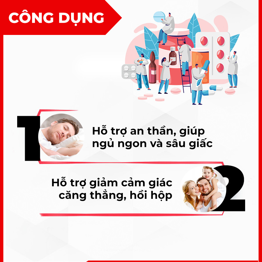 Thực phẩm bảo vệ sức khỏe MINH THẦN AN 60 viên - Hỗ trợ giúp ngủ ngon và sâu giấc