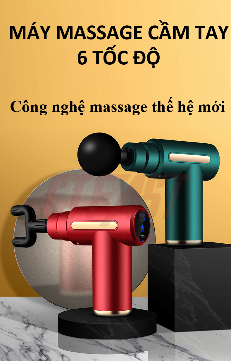 máy massage mini cầm tay ctfast-720 mát xa 6 cấp độ 3