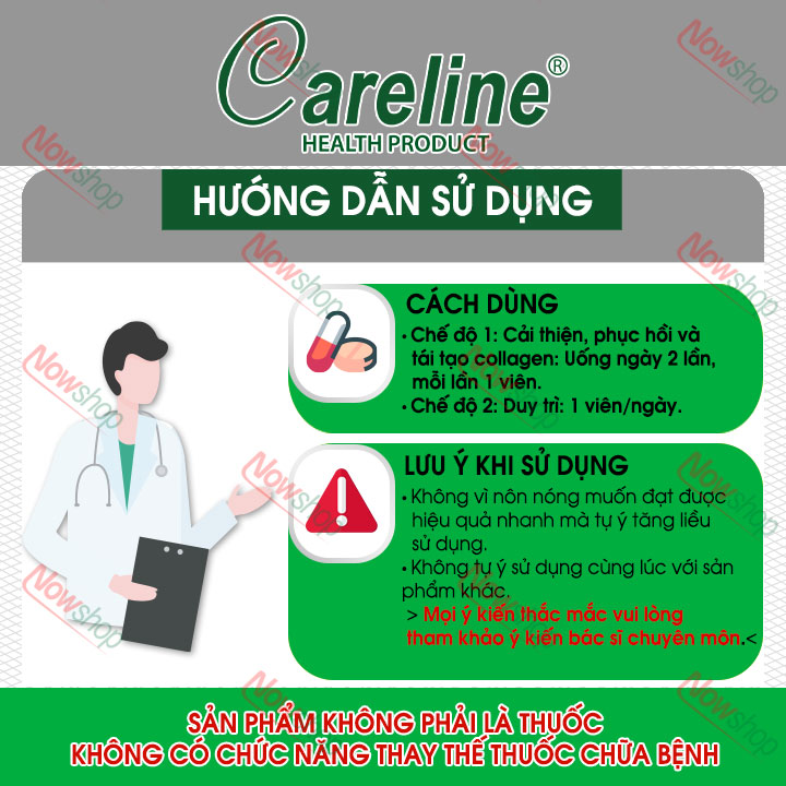 viên uống đẹp da móng tóc careline bio-marine collagen capsules 2000max giảm nếp nhăn và sạm nám 5