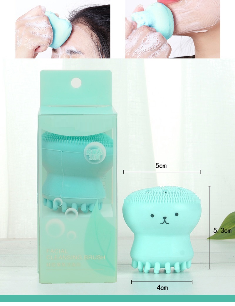 cọ rửa mặt bạch tuộc silicon