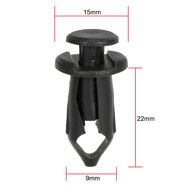 Nylon Bumper Fasteners Fender Rivet Clips 30PCS 9mm Universal Auto Clips & Fastener for Bumper Fender Clips Replacement