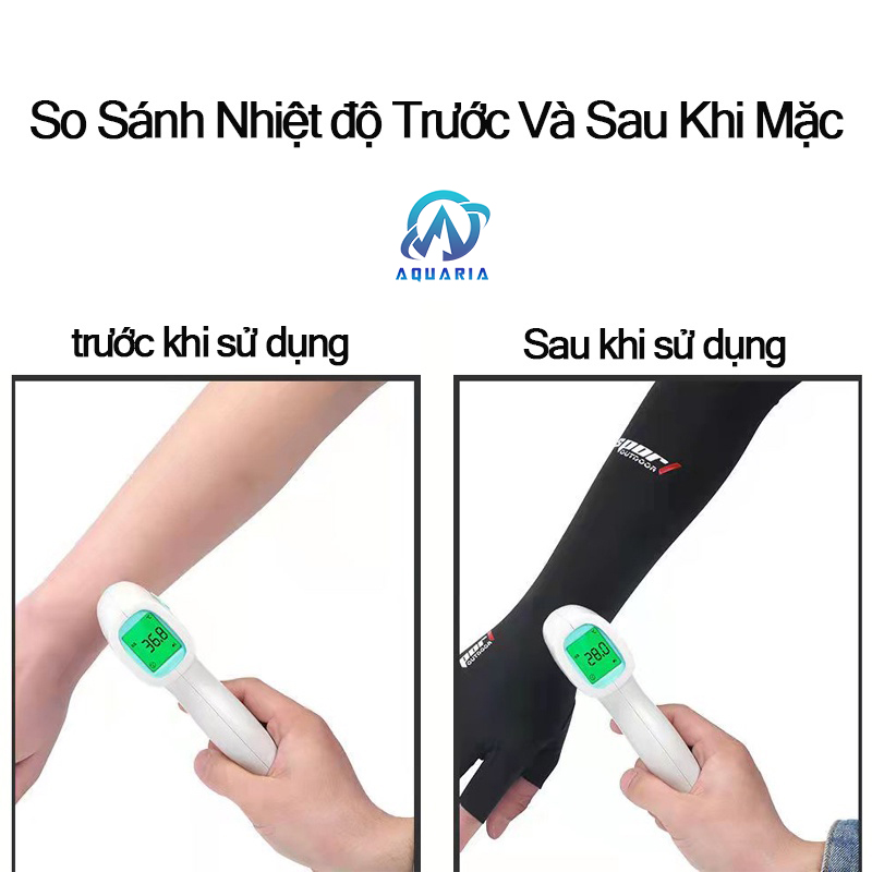 Găng Tay Bao Tay Ống Chống Nắng Cao Cấp Unisex Sport Chống Trượt Hở Ngón