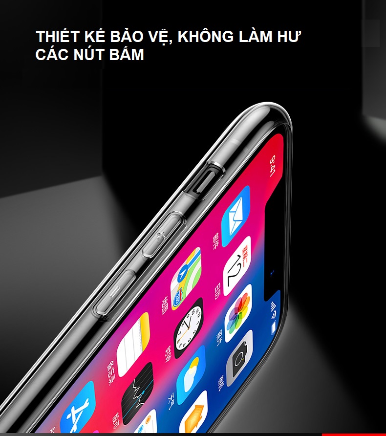 Ốp Lưng Kính Cường Lực Trong Suốt, Viền Máy Dẻo Dành Cho Iphone X / XS/ XS Max / XR /  7 8 PLus Hàng Chính Hãng Helios