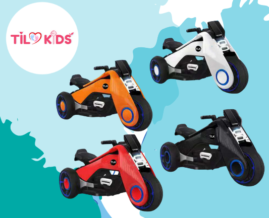 Xe máy điện trẻ em, xe moto điện cho bé có kết nối Bluetooth TILO KIDS TLK-9999