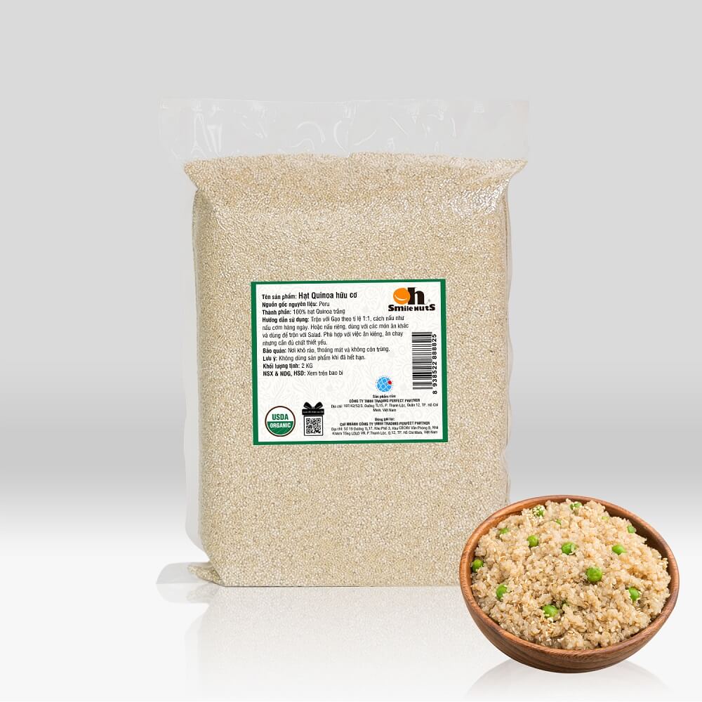 Túi Hạt Quinoa (Diêm Mạch) 2kg siêu tiết kiệm tại Smile Nuts