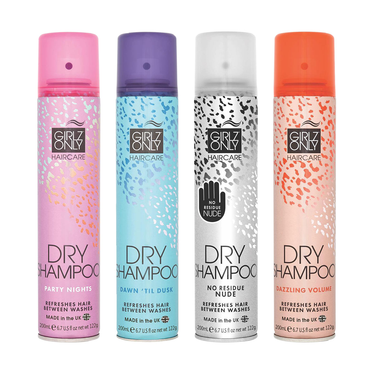 Dầu Gội Khô Girlz Only Dry Shampoo Dawn Til Dusk Hương Trái Cây Sảng Khoái, Bảo Vệ Tóc Chắc Khỏe Khỏi Những Tác Động Xung Quanh 200ml