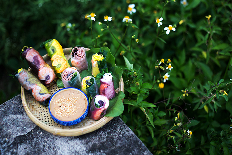 Combo 4 Túi Bánh Tráng Gạo Huyết Rồng Mekong River 16cm 300g