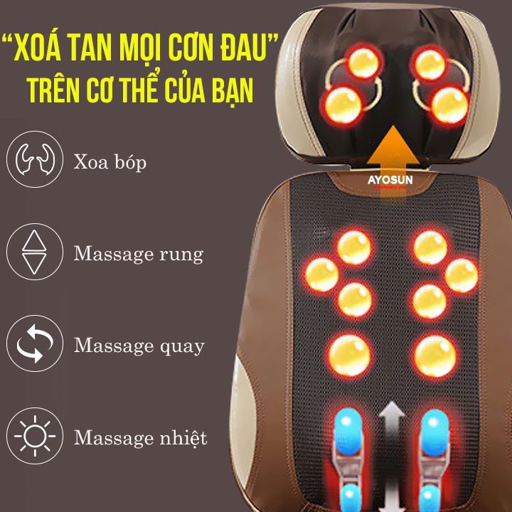 đệm massage toàn thân ayosun 888a8 3