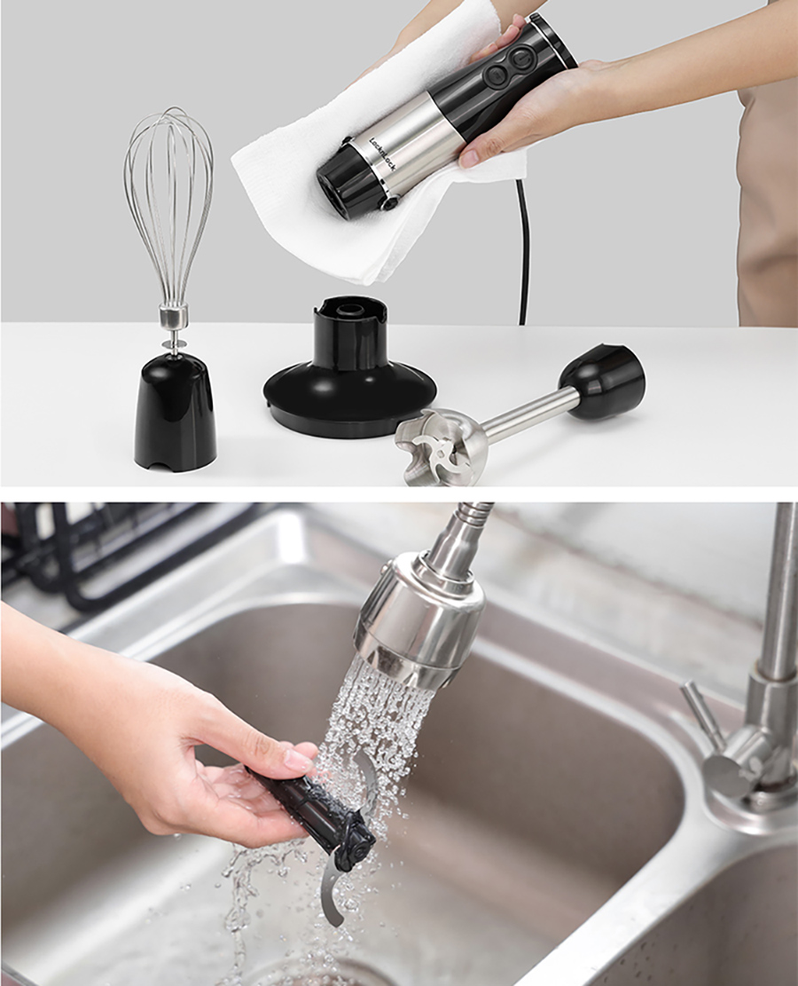 Máy xay cầm tay LocknLock - Hand Blender EJM559BLK (1000W) - Màu đen - Hàng chính hãng