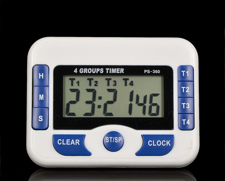 Đồng hồ bấm giờ có chế độ đếm ngược mini V2 (Tặng kèm miếng thép đa năng 11in1) 3