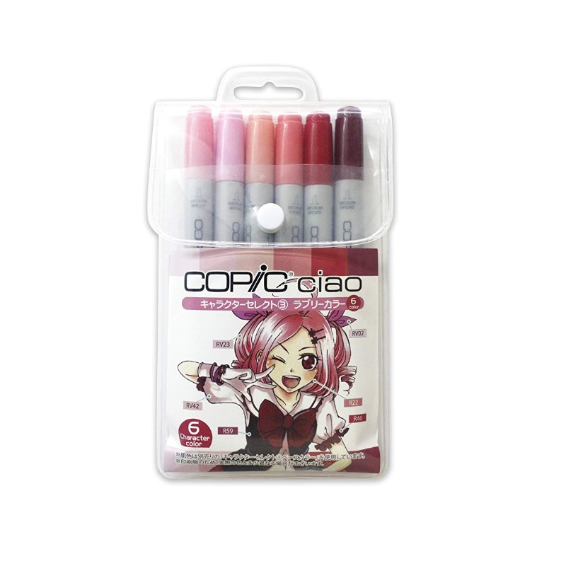 Set 6 cây bút màu dạ copic ciao nội địa - Marker Copic Ciao Japan, màu dạ tốt nhất trên thế giới xuất xứ nhật bản 2