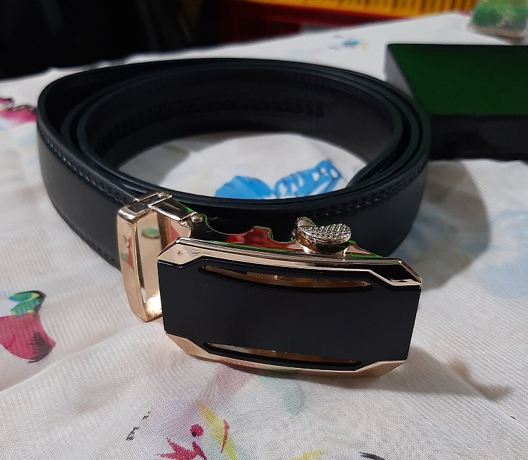 Dây nịt nam dây da khóa tự động phong cách Hàn Quốc hình con voi phong thủy SNT-DL57