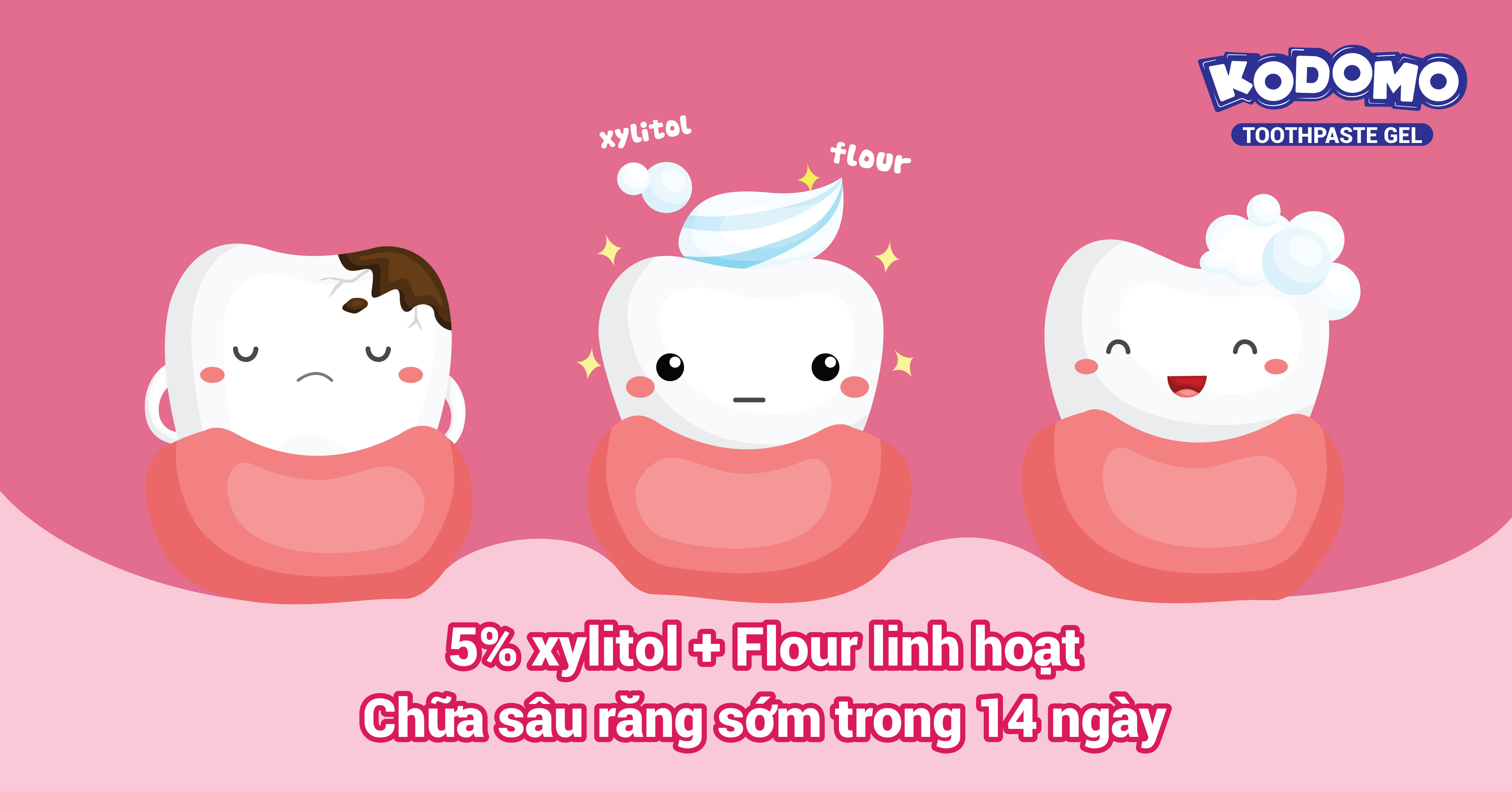 Kem Đánh Răng Trẻ Em Kodomo Hương Dâu - 45g