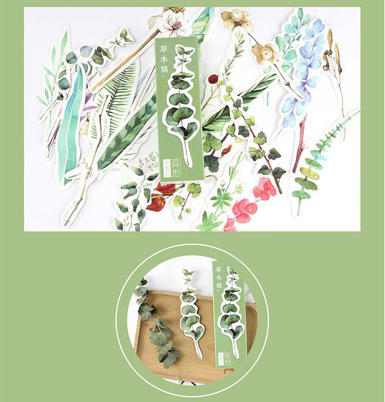 Bộ 30 Bookmark Hình Hoa (4.2 x 15 cm)