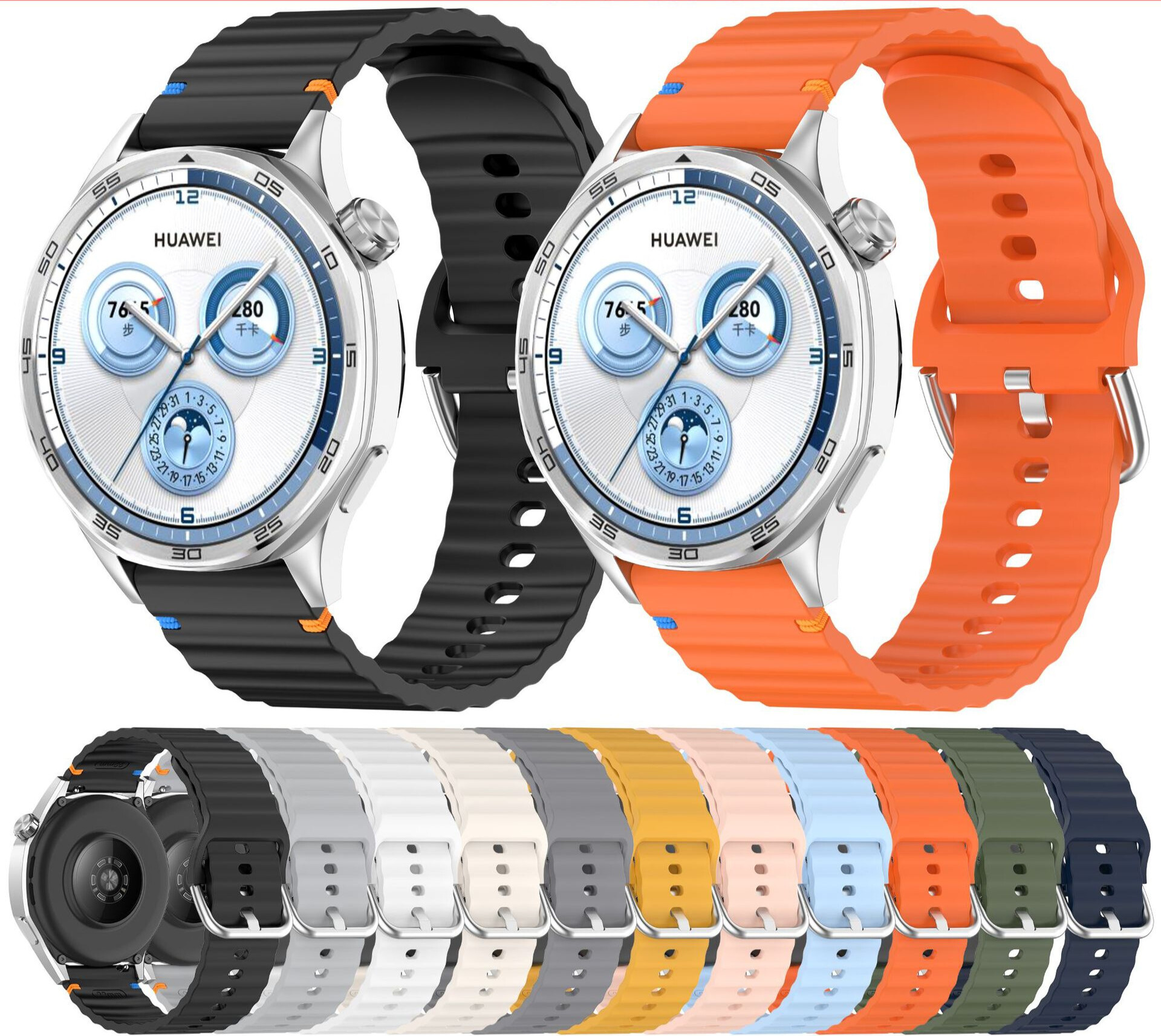 Dây Đeo Silicon Kai.N Wave Sport Cho Galaxy Watch, Huawei Watch, Garmin, Amazfit, Coros Size 20 và 22mm_ Hàng Chính Hãng