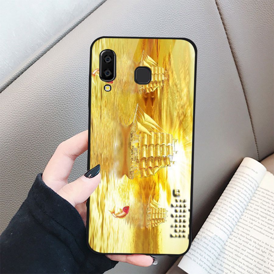 Ốp điện thoại kính cường lực cho máy Samsung Galaxy A50 - thuận buồm xuôi gió MS 2TBXG011