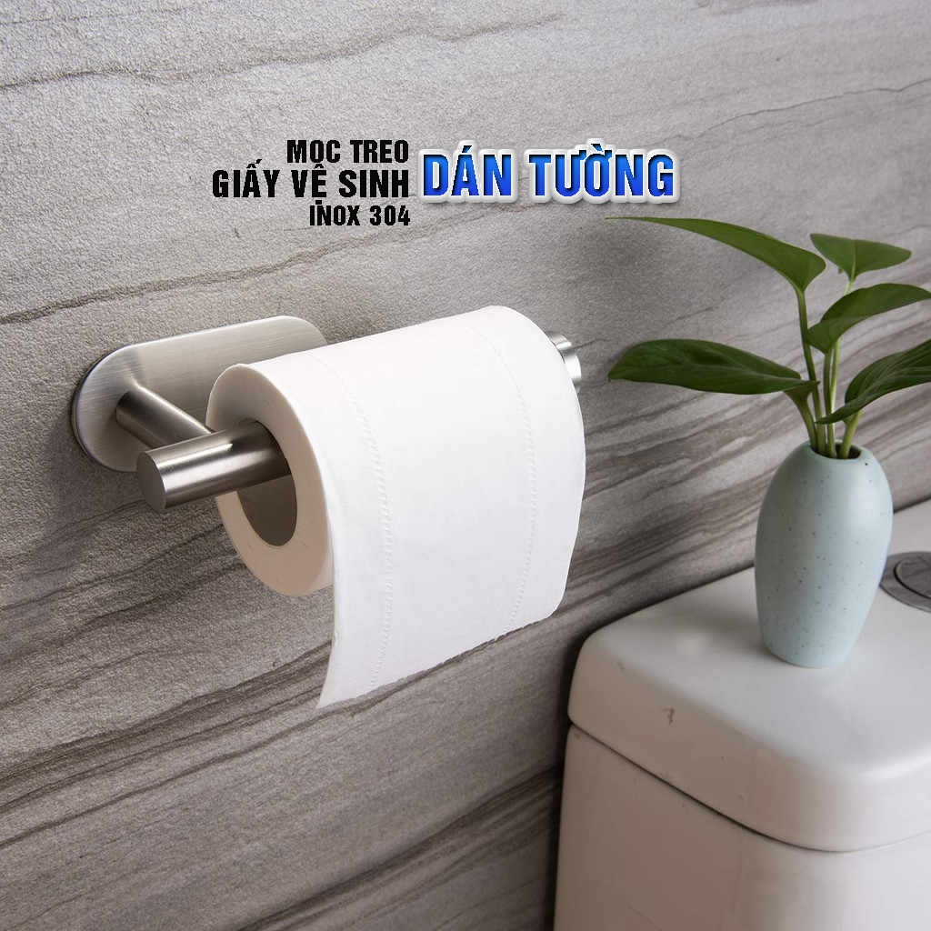 Móc giá treo đa năng dán tường không cần khoan, Inox Sus 304, phụ kiện bếp, nhà tắm Minh House